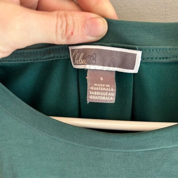 Teal Cotton Top with Back Pleated Detail - Picture 4 of 4